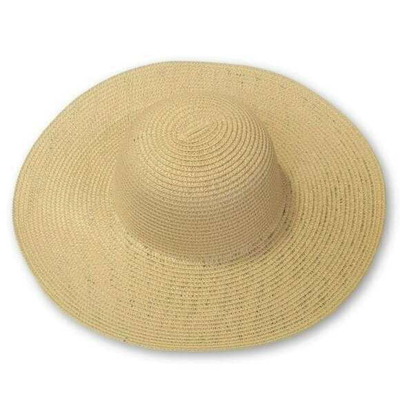 NWT Asos Animal Print Wide Brim Beach Summer Straw Floppy Sun Hat - Picture 3 of 5